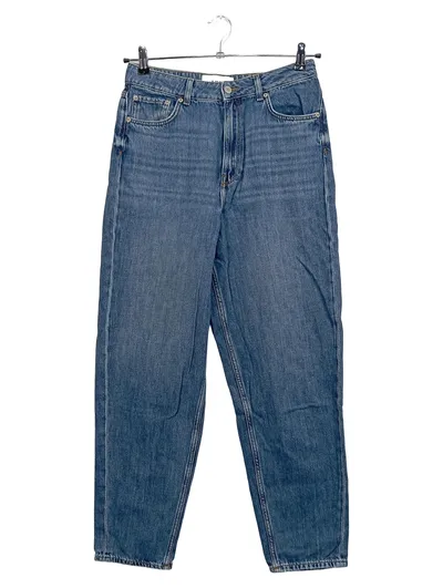 JJXX Damen Mom Jeans Gr. 32 Blau Casual High Waist Denim Hose