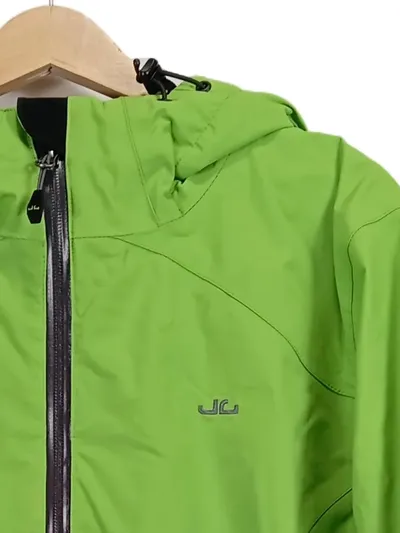 Jeff Green Damen Leichte Jacke Gr. 42/XL Grün Outdoor Kapuze Reißverschluss