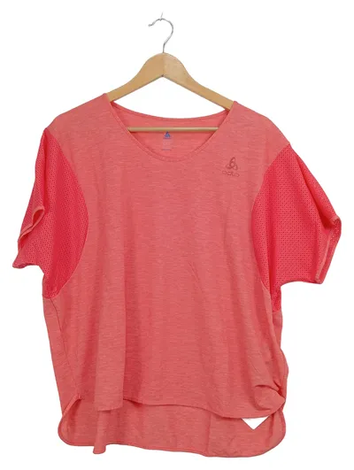 Odlo Damen Sport Shirt Funktionsshirt Rosa Gr. XL Mesh-Ärmel