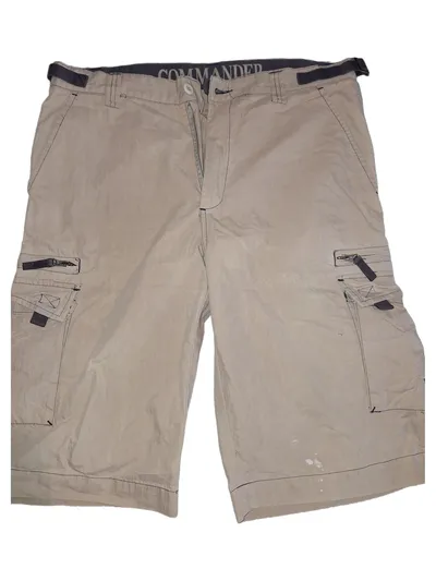COMMANDER Herren Cargo Shorts Beige Gr. M W32 Freizeit Casual