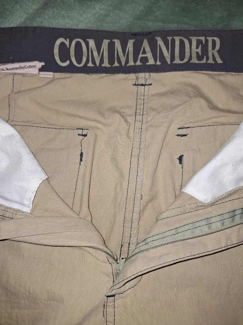 COMMANDER Herren Cargo Shorts Beige Gr. M W32 Freizeit Casual 7