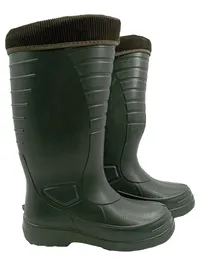 Demar Gummistiefel Gr. 40 Grün mit Filzschaft Thermostiefel Outdoor 1