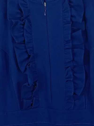 Les Petites Damen Blusenkleid Gr. 38 M Blau Feminin Rüschen Ärmellos