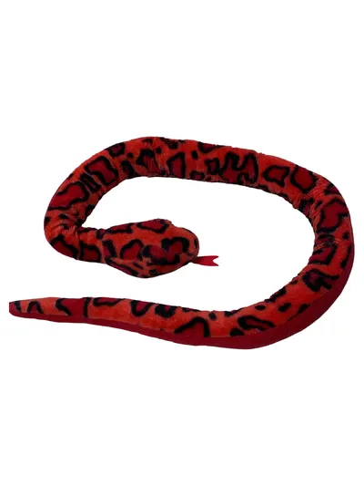 EURO SOUVENIRS GMBH Kuscheltier Schlange Reptil Rot Charmant 5x8cm