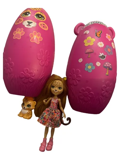 Enchantimals Spielfiguren-Set Komplett Puppe Tierfreund Überraschungsei Pink