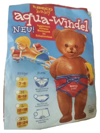 BECO Baby Aqua-Windel Schwimmwindel Gr. XL 18-24 Monate Rot