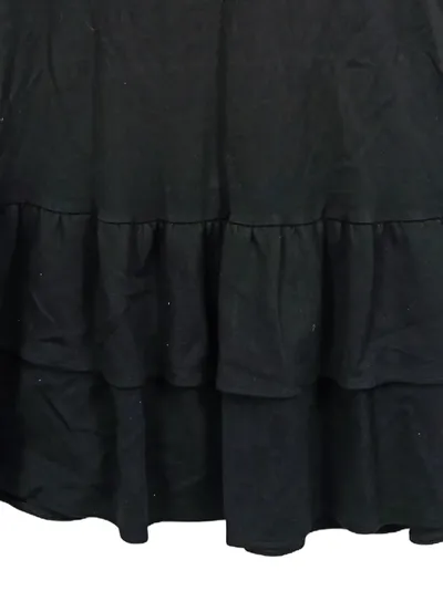 MNG Damen Freizeitkleid Schwarz Rüschen Gr. 34/XS
