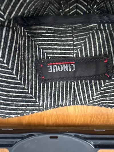 Cinque Damen Anzughose Gr. 38 Grau Business Fischgrätenmuster Elegant