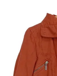 Bonobo Damen Leichte Jacke Gr. 36/S Orange Casual Baumwolle Kapuze 2