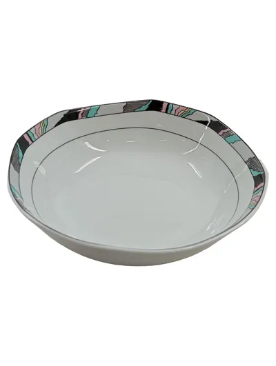 Eschenbach Bavaria Porzellan Schüssel Schale 80er Dekor Weiß Bunt 14cm