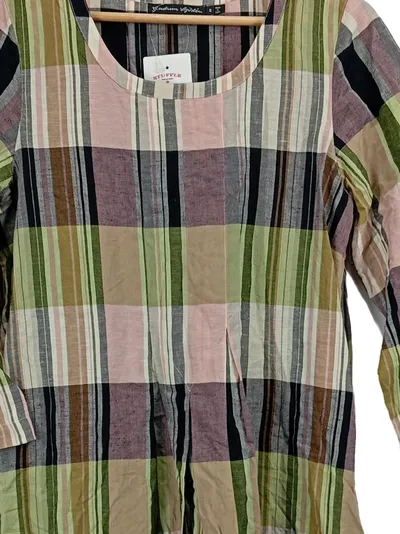 Gudrun Sjöden Damen Freizeitkleid Gr. 36/S kariert Mehrfarbig Casual