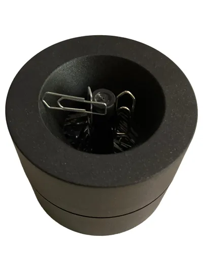 Maul Magnetischer Büroklammerhalter Schwarz;Büroklammern;H6cm;B7,5cm