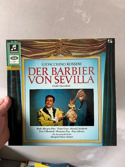 Rossini Der Barbier von Sevilla Vinyl LP Columbia Staatskapelle Berlin Sutner
