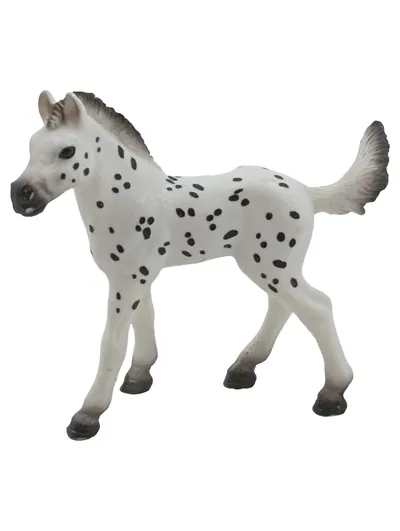 Schleich Appaloosa Fohlen Spielfigur weiß schwarz gefleckt Pferd 13733