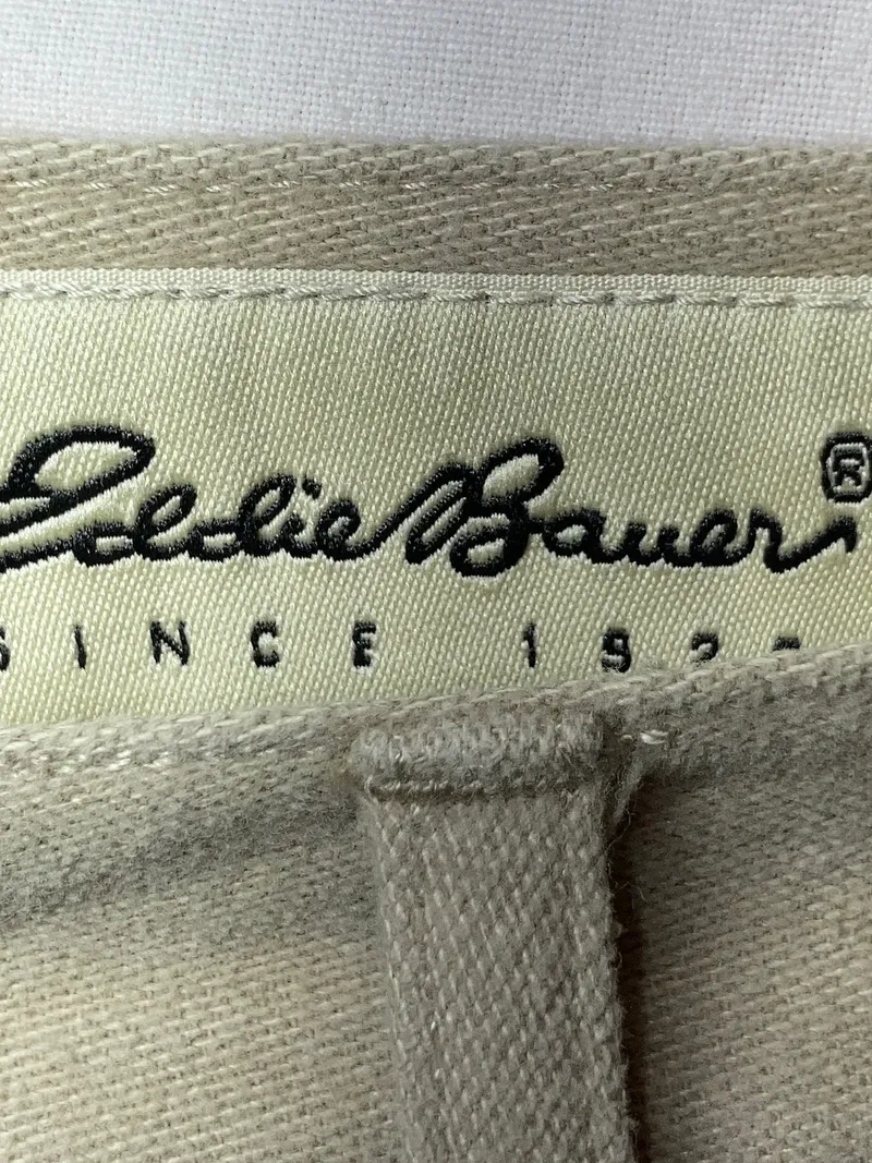 Eddie Bauer Damen Stoffhose Beige W26/34 XS Baumwolle Casual 4
