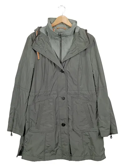 Gil Bret Damen Outdoorjacke Mantel Gr. 44 Oliv Praktisch