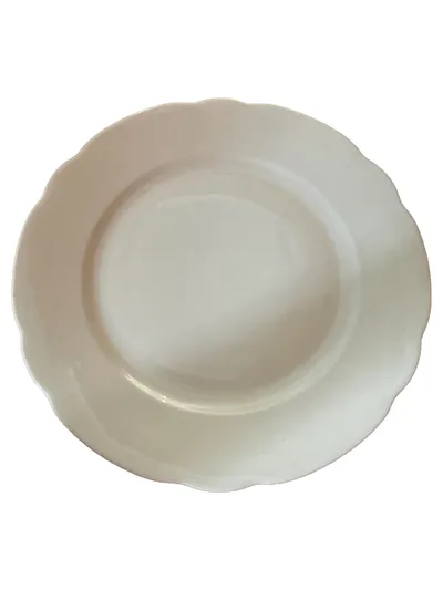 WUNSIEDEL Porzellan Platzteller Weiß 25cm Klassisch Uni Festlich