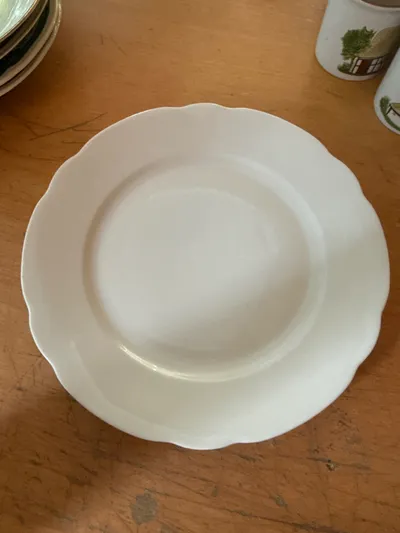 WUNSIEDEL Porzellan Platzteller Weiß 25cm Klassisch Uni Festlich