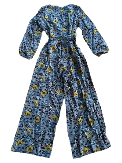 Jessica Russell Flint Damen Jumpsuit Gr. 40 Mehrfarbig Bohemian Blumen Animal