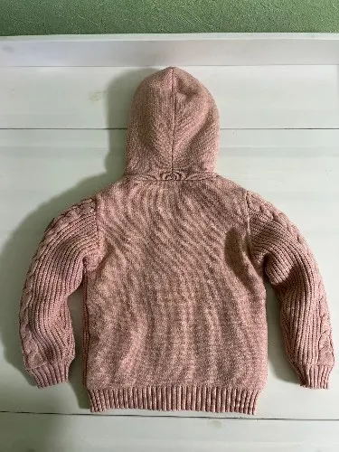 Futurino Mädchen Strickjacke Rosa Gr. 116 mit Teddyfutter