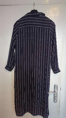 PARAPHRASE Damen Hemdblusenkleid Gr. 40;L Blau Gestreift