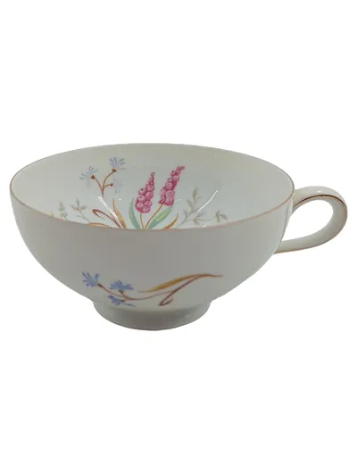 Eschenbach Bavaria Germany Kaffeetasse Porzellan Blumendekor Vintage Weiß