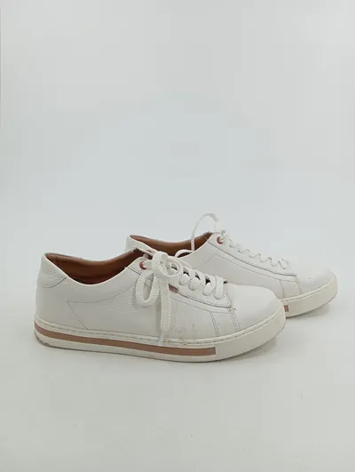 Lasocki Damen Sneaker low Leder Weiß Gr. 41 Casual Freizeitschuh