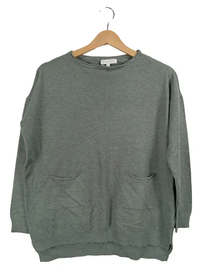 Bluoltre Damen Pullover Grün Gr. 38/M Casual Langarm