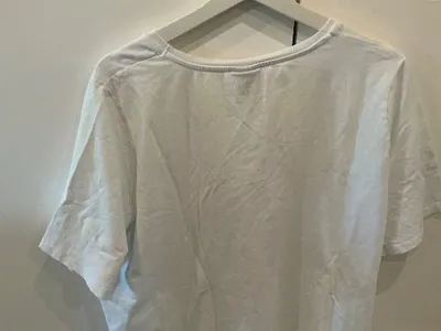 Ulla Popken Damen T-Shirt mit Print Einheitsgröße Weiß Casual