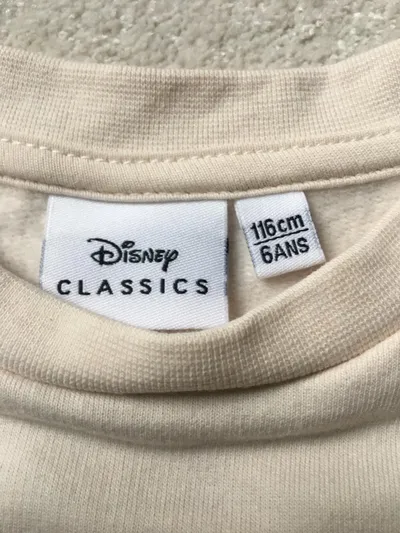 Disney Classics Marie Aristocats Mädchen Pullover Gr. 116 Beige Glitzer