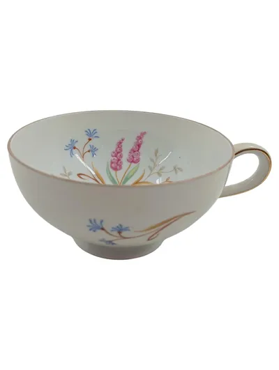 Eschenbach Suppentasse Porzellan Klassisch Weiß Blumenmuster Alltag
