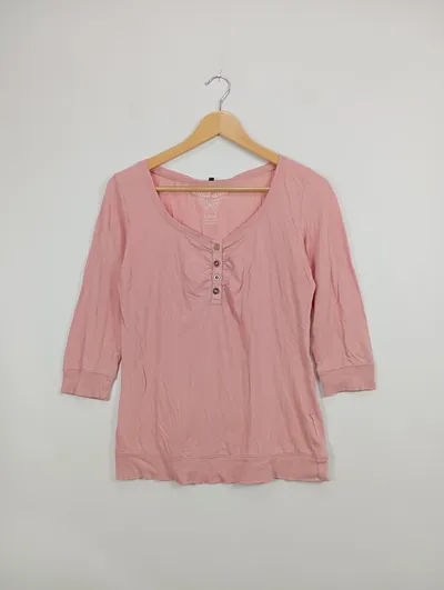 Blind Date Damen T-Shirt Rosa Gr. 38/M Casual 3/4-Arm Shirt
