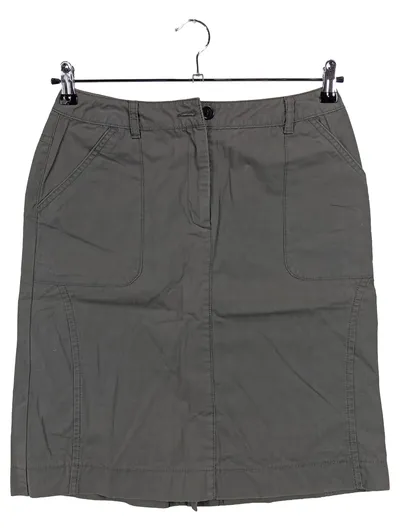 EMMA Damen Bleistiftrock Gr. 38 M Grau Business Casual Baumwolle