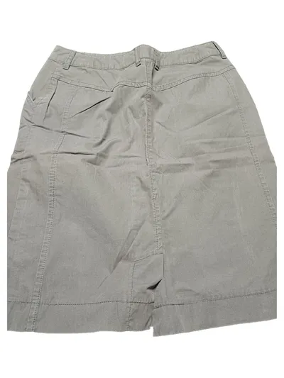 EMMA Damen Bleistiftrock Gr. 38 M Grau Business Casual Baumwolle