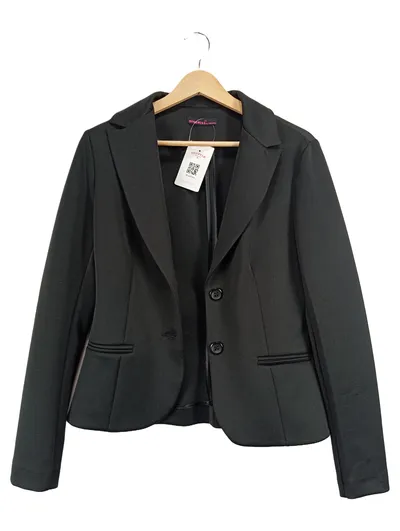 MISS MISS Damen Blazer Jacke Gr. 40 Schwarz Business