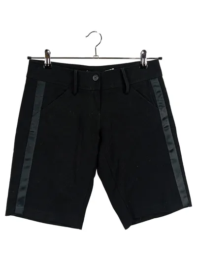 Denny Rose Damen Shorts Kurze Hose Gr. S Schwarz Elegant Galonstreifen W28