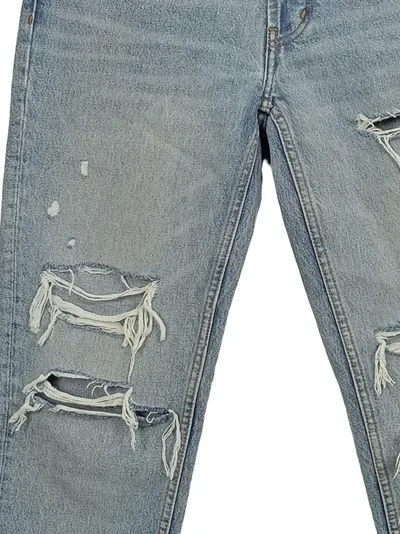 The Kooples Damen Mom Jeans Gr. 28 (38/M) Blau Destroyed Streetwear