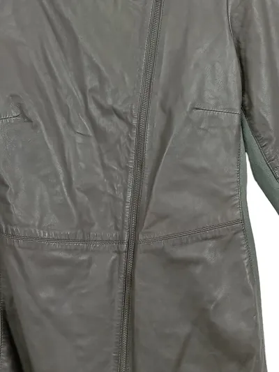 transmission Damen Lederjacke Gr. 42/XL Grün Modern