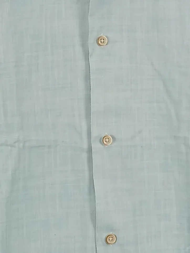 COLOURS & SONS Herren Freizeithemd Gr. 48/M (38) Blau Casual Kurzarm 2