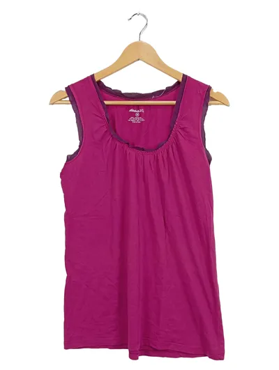 Eddie Bauer Damen Top Pink Casual Einheitsgröße Baumwolle