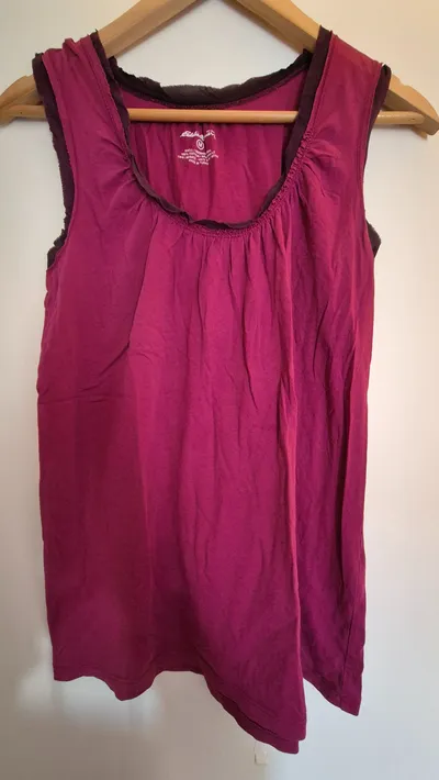 Eddie Bauer Damen Top Pink Casual Einheitsgröße Baumwolle