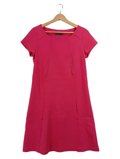 Summum Damen Freizeitkleid Gr. 36 Pink Kurzarm Midikleid Casual