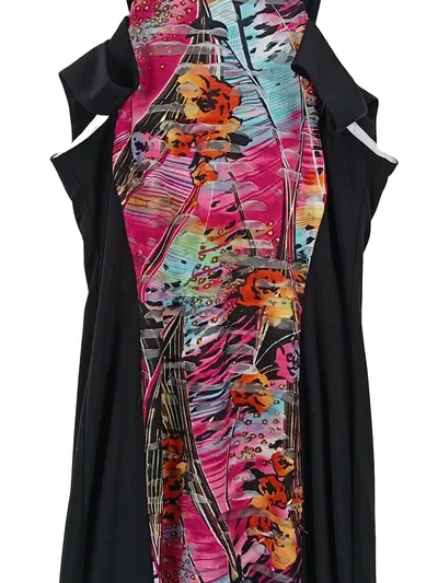 Joseph Ribkoff Damen Cocktailkleid Gr. 40 L Schwarz Bunt Floral Elegant