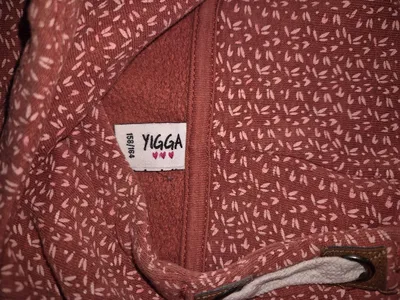 YIGGA Mädchen Kapuzenpullover Hoodie Gr. 158/164 Rot Blumenmuster