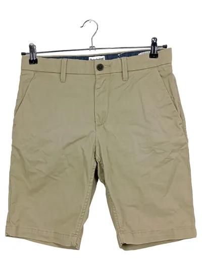 Timberland Herren Shorts W31 Beige Casual Baumwolle Chino Bermuda