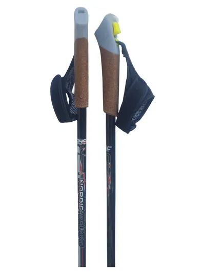 CENTOR Nordic Walking Stöcke Trekking Wanderstöcke Schwarz