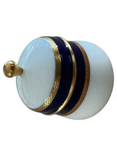 Hutschenreuther Olivia 63 Dekodose Porzellan Oval Weiß Klassisch 12cm