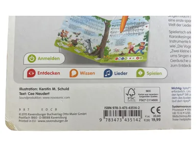 Ravensburger tiptoi Meine schönsten Kinderlieder Musikspieler Buch Mehrfarbig
