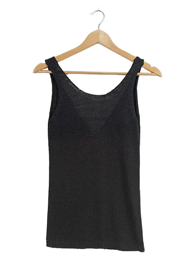 VERO MODA Damen Strick Top ärmellos schwarz Gr. XS Basic