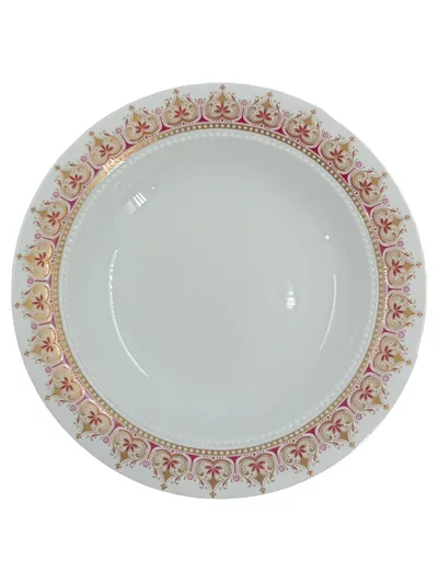 Eschenbach Bavaria Porzellan Schale Dekoschale Weiß Gold Rot 22 cm